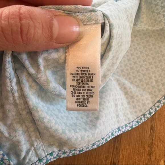 Bonobos Men’s Button Down Shirt Blue Casual Short Sleeve Sz Medium Tailored Fit - Picture 8 of 9